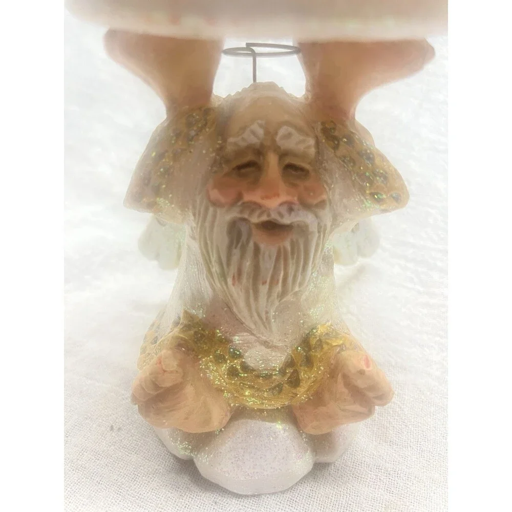 Vintage David Frykman Oldest Angel Pillar Candle Holder